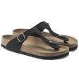 Birkenstock Seasonal Gizeh BirkiBuc MicroFibre Earthy Vegan Regular Fit Black on Sale