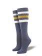 High Roller Stripe | Knee High | Denim Heather For Discount