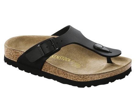 Birkenstock Kids Gizeh Birko Flor Narrow Fit Black Hot on Sale