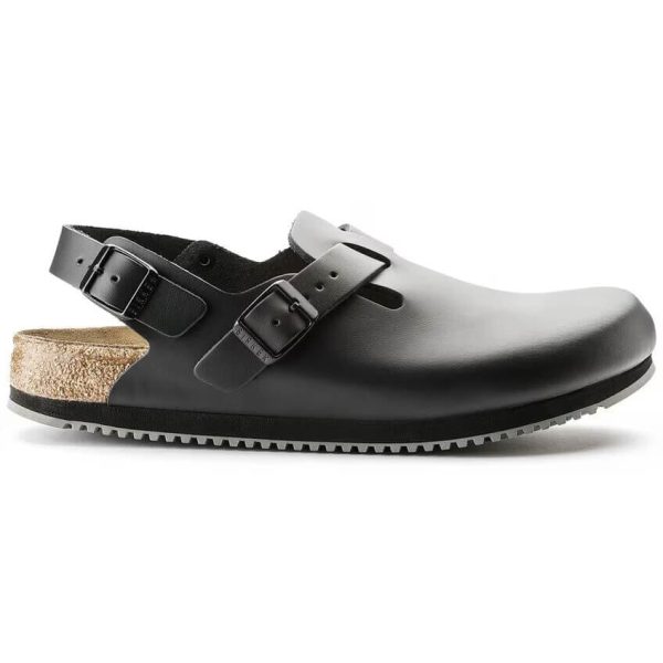 Birkenstock Professional Tokio Super Grip Sole Regular Fit Leather Black For Cheap