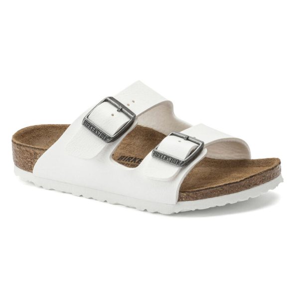 Birkenstock Kids Arizona Birko-Flor Narrow Fit White on Sale