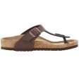 Birkenstock Classic Gizeh Regular Fit Birkibuc Mocca Online Sale