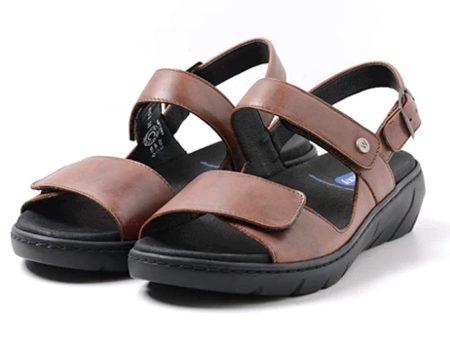 Wolky Terra Corfu Sandal Verona Leather Cognac For Discount