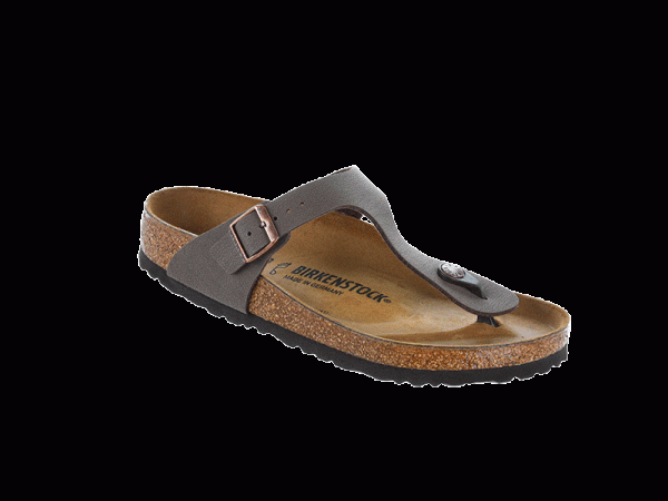 Birkenstock Classic Gizeh Regular Fit Birkibuc Mocca Online Sale