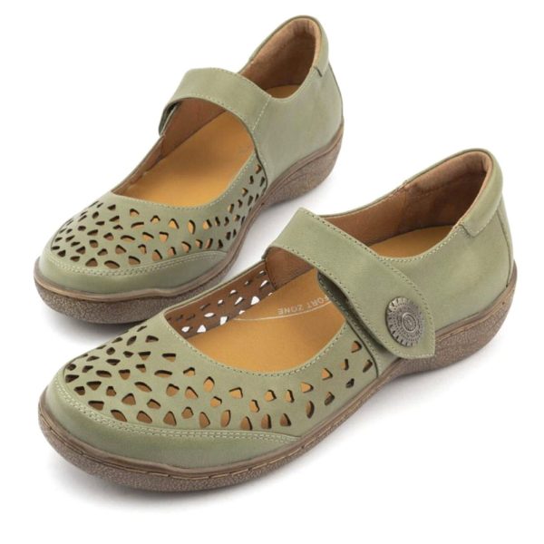 Klouds Piper Shoe Leather Pistachio on Sale