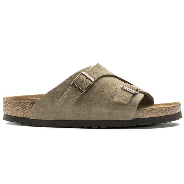 Birkenstock Classic Zurich Regular Fit Suede Taupe Discount