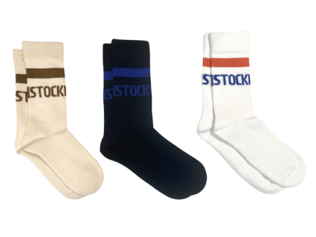 Birkenstock Stripe Cotton Crew Socks Hot on Sale