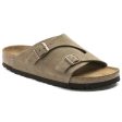 Birkenstock Classic Zurich Regular Fit Suede Taupe Discount