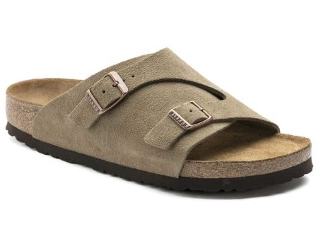 Birkenstock Classic Zurich Regular Fit Suede Taupe Discount