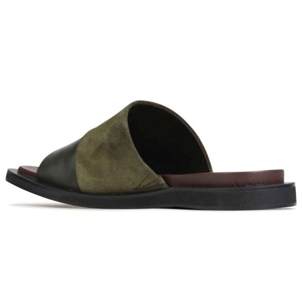 EOS Monse Sandal Leather Dark Olive Discount