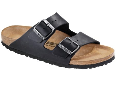 Birkenstock Classic Arizona Oiled Leather Narrow Fit Black Online Sale