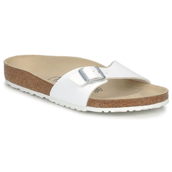 Birkenstock Classic Madrid Regular Fit Birko-Flor White For Sale