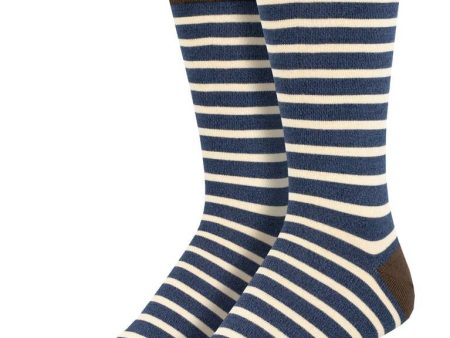 Sailor Stripe | Bamboo | Men | Navy Ivory Online now