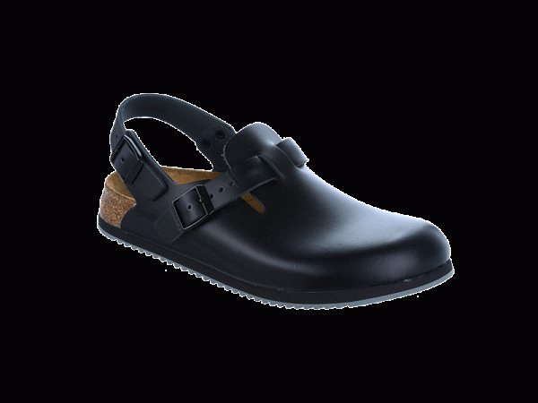 Birkenstock Professional Tokio Super Grip Sole Regular Fit Leather Black For Cheap