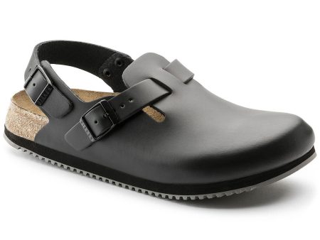 Birkenstock Professional Tokio Super Grip Sole Regular Fit Leather Black For Cheap