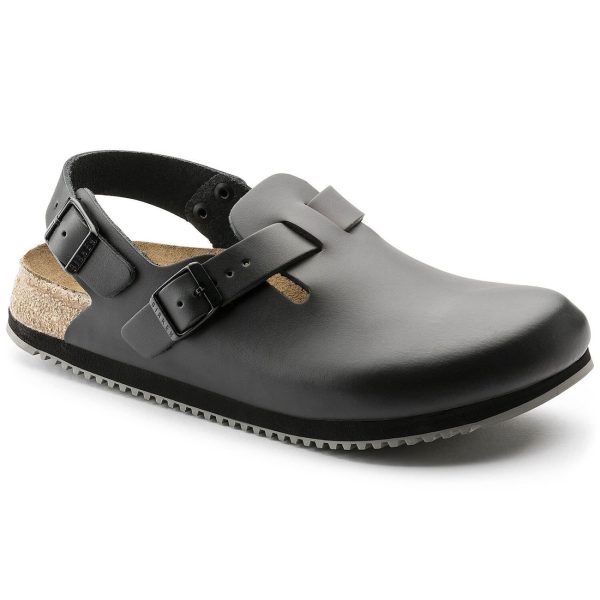 Birkenstock Professional Tokio Super Grip Sole Regular Fit Leather Black For Cheap