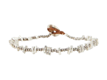 Chan Luu Etched Silver Nugget Bracelet Online Hot Sale