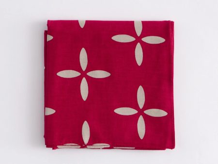 Kamawanu Furoshiki (L) Crimson Flower For Discount