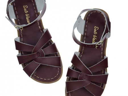 Salt Water Sandals Original Youth Claret For Cheap