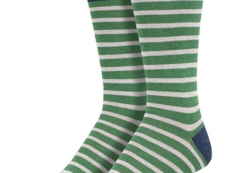 Sailor Stripe | Bamboo | Men | Green Gray Cheap