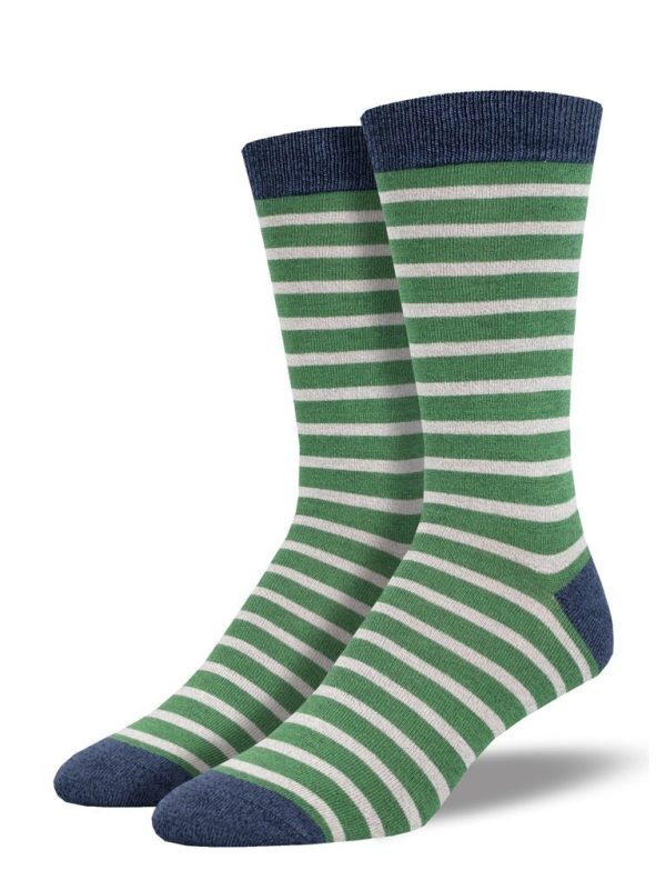 Sailor Stripe | Bamboo | Men | Green Gray Cheap