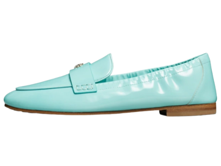 Tory Burch Misty Aqua Spongy Ballet Loafer Fashion