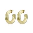 Sheila Fajl Small Chantal Brushed Gold Hoops For Sale