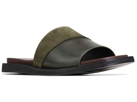 EOS Monse Sandal Leather Dark Olive Discount