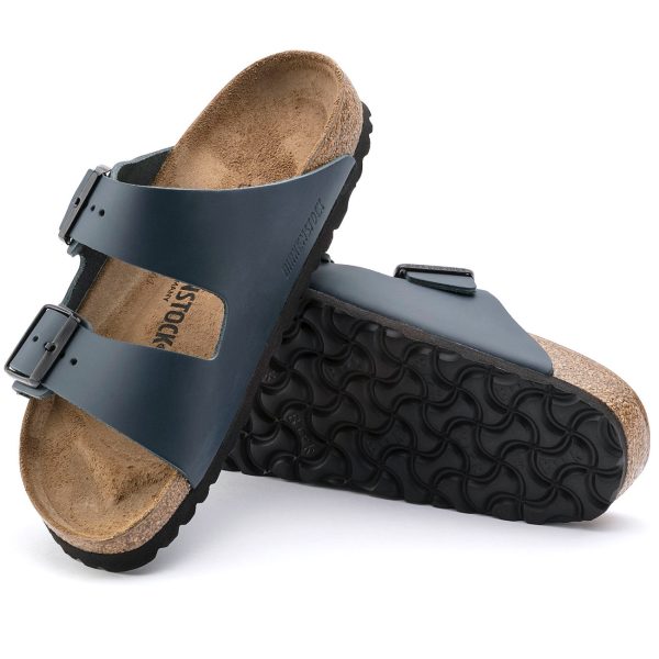 Birkenstock Classic Arizona Smooth Leather Regular Fit Blue Supply