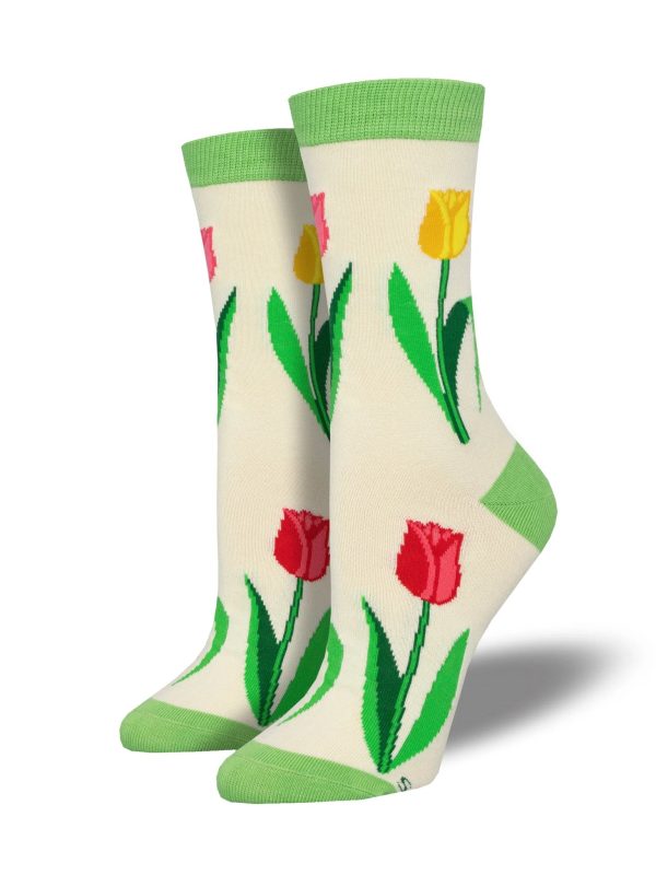 Spring Tulips | Bamboo | Ivory Heather Hot on Sale