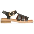 EOS Ornament Sandal Leather Dark Olive Online Hot Sale