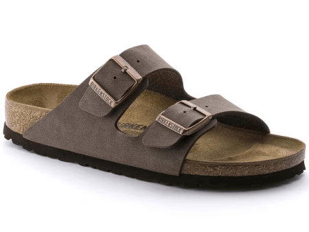 Birkenstock Classic Arizona Birko-Flor Nubuck Narrow Fit Mocca Hot on Sale