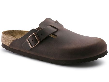 Birkenstock Classic Boston Regular Fit Oiled Leather Habana on Sale