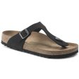 Birkenstock Seasonal Gizeh BirkiBuc MicroFibre Earthy Vegan Regular Fit Black on Sale