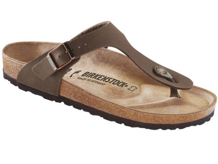 Birkenstock Classic Gizeh Regular Fit Birkibuc Mocca Online Sale