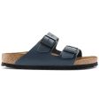 Birkenstock Classic Arizona Smooth Leather Regular Fit Blue Supply