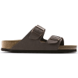 Birkenstock Classic Arizona Birko-Flor Nubuck Narrow Fit Mocca Hot on Sale