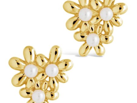 Sterling Forever Vallie Pearl Flower Stud Earring Hot on Sale