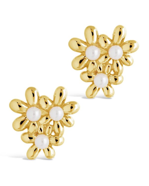 Sterling Forever Vallie Pearl Flower Stud Earring Hot on Sale