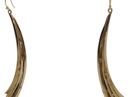 Alexis Bittar Stud Pleated Gold Earrings Discount