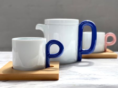 Hakusan P-type Tea Cup and Wooden Saucer Supply