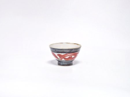 Kihara Arita Rice Bowl Gosu-zome Red on Sale