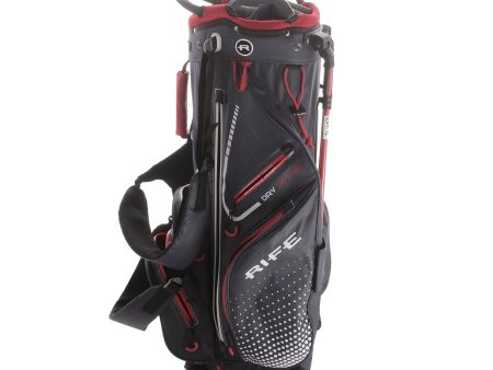 Rife Dry Design Stand Bag - Navy Red Cheap