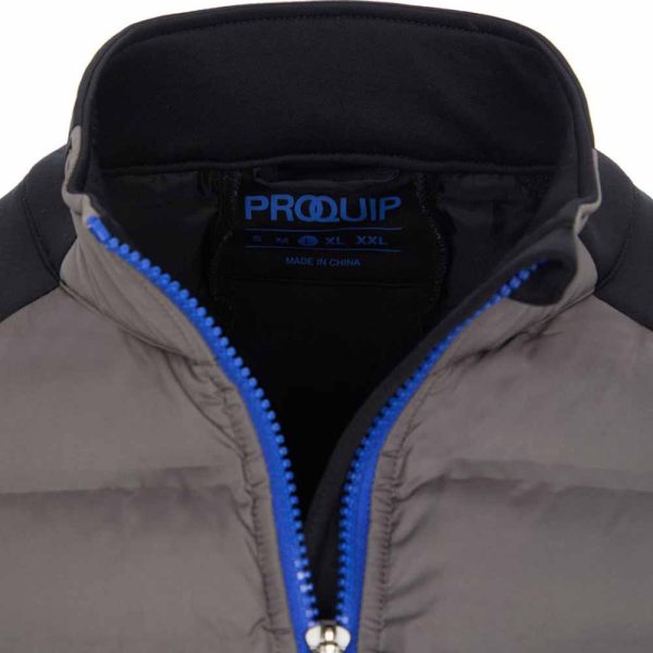 ProQuip Helm Quilt Gilet - Black Grey Fashion