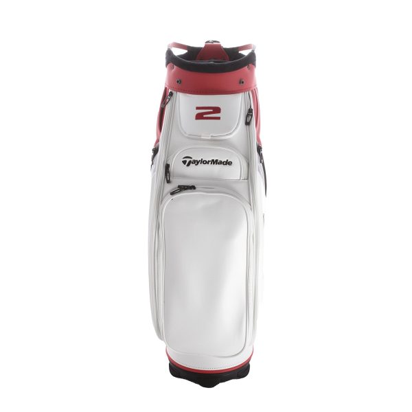 TaylorMade Stealth 2 Cart Bag - White Red Black For Sale