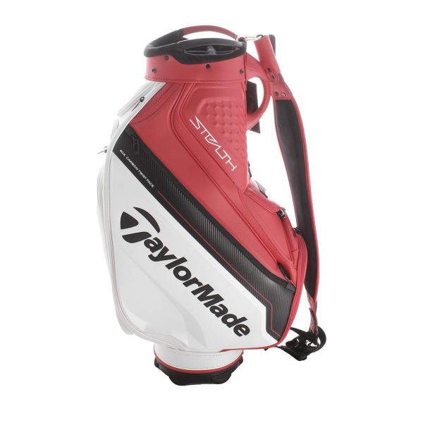 TaylorMade Stealth 2 Cart Bag - White Red Black For Sale