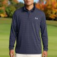 Under Armour Playoff Printed 1 4 Zip Sweater - Midnight Navy White on Sale