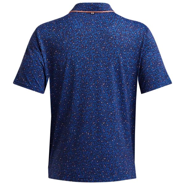 Under Armour Iso-Chill Verge Polo Shirt - Tech Blue Flare Orange For Discount