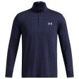 Under Armour Playoff Printed 1 4 Zip Sweater - Midnight Navy White on Sale