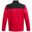 Under Armour Drive Storm Sweater Fleece 1 2 Zip - Red Black Online Sale